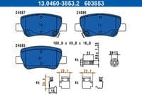 Bremžu uzliku kompl., Disku bremzes