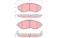 Bremžu uzliku kompl., Disku bremzes