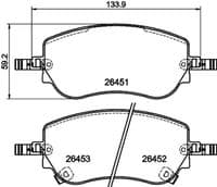Bremžu uzliku kompl., Disku bremzes