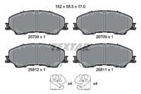 Bremžu uzliku kompl., Disku bremzes