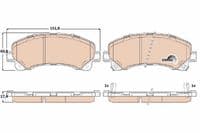 Bremžu uzliku kompl., Disku bremzes