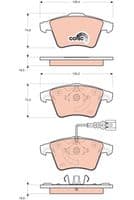 Bremžu uzliku kompl., Disku bremzes