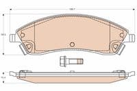 Bremžu uzliku kompl., Disku bremzes