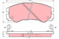 Bremžu uzliku kompl., Disku bremzes