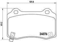 Bremžu uzliku kompl., Disku bremzes
