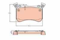 Bremžu uzliku kompl., Disku bremzes