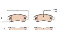 Bremžu uzliku kompl., Disku bremzes