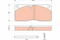 Bremžu uzliku kompl., Disku bremzes