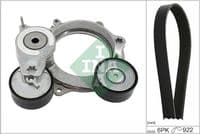 Ķīļrievu siksnu komplekts