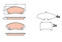 Bremžu uzliku kompl., Disku bremzes
