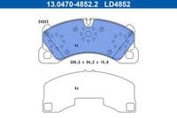 Bremžu uzliku kompl., Disku bremzes