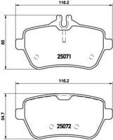 Bremžu uzliku kompl., Disku bremzes