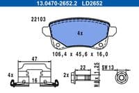 Bremžu uzliku kompl., Disku bremzes
