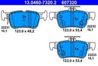 Bremžu uzliku kompl., Disku bremzes