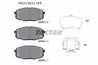 Bremžu uzliku kompl., Disku bremzes