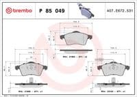 Bremžu uzliku kompl., Disku bremzes