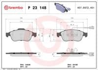 Bremžu uzliku kompl., Disku bremzes