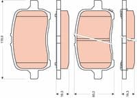 Bremžu uzliku kompl., Disku bremzes