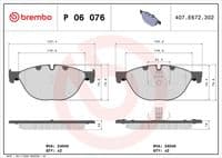 Bremžu uzliku kompl., Disku bremzes