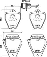 Bremžu uzliku kompl., Disku bremzes