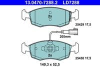 Bremžu uzliku kompl., Disku bremzes