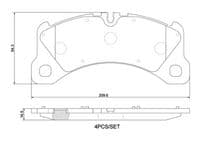 Bremžu uzliku kompl., Disku bremzes