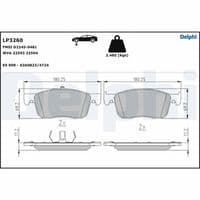 Bremžu uzliku kompl., Disku bremzes