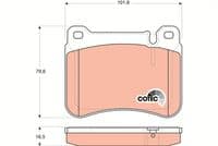 Bremžu uzliku kompl., Disku bremzes