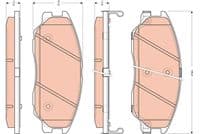 Bremžu uzliku kompl., Disku bremzes