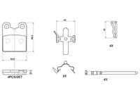 Bremžu uzliku kompl., Disku bremzes