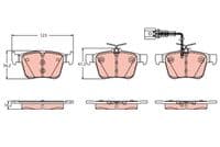 Bremžu uzliku kompl., Disku bremzes