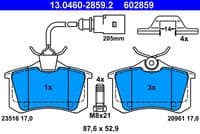 Bremžu uzliku kompl., Disku bremzes