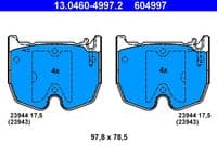 Bremžu uzliku kompl., Disku bremzes