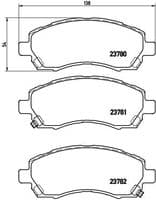 Bremžu uzliku kompl., Disku bremzes