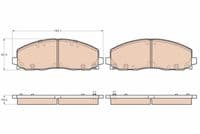 Bremžu uzliku kompl., Disku bremzes