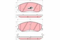 Bremžu uzliku kompl., Disku bremzes