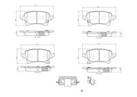 Bremžu uzliku kompl., Disku bremzes