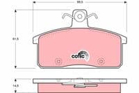 Bremžu uzliku kompl., Disku bremzes