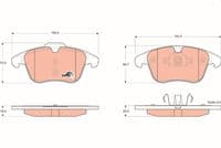 Bremžu uzliku kompl., Disku bremzes