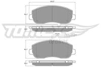 Bremžu uzliku kompl., Disku bremzes