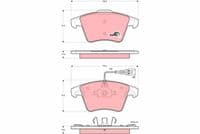 Bremžu uzliku kompl., Disku bremzes