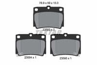 Bremžu uzliku kompl., Disku bremzes