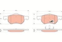 Bremžu uzliku kompl., Disku bremzes