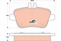 Bremžu uzliku kompl., Disku bremzes