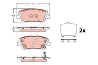 Bremžu uzliku kompl., Disku bremzes