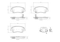 Bremžu uzliku kompl., Disku bremzes
