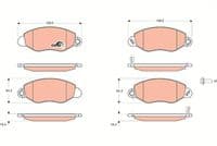 Bremžu uzliku kompl., Disku bremzes