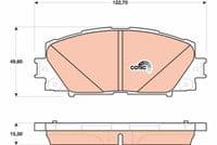 Bremžu uzliku kompl., Disku bremzes