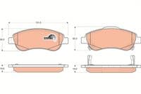 Bremžu uzliku kompl., Disku bremzes