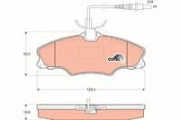 Bremžu uzliku kompl., Disku bremzes